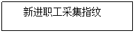 文本框:    新进职工采集指纹